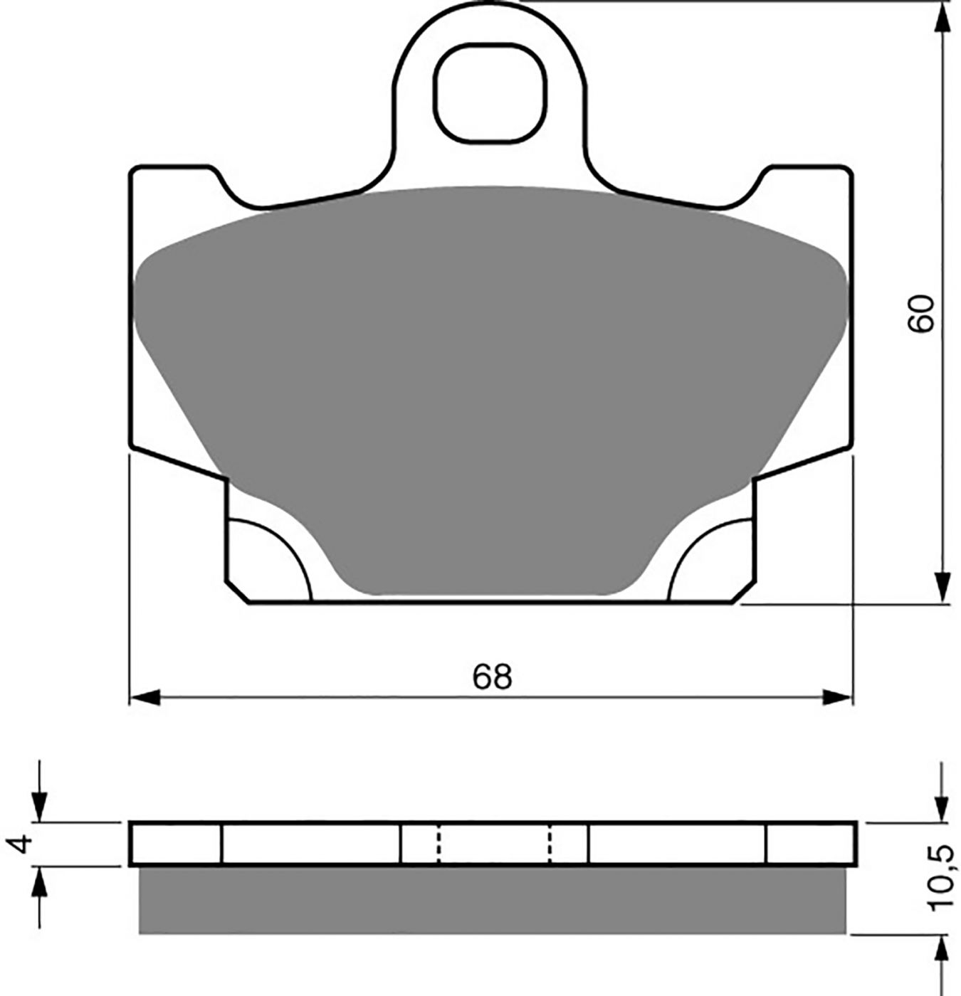 Goldfren Ad Brake Pads - 700113GA image