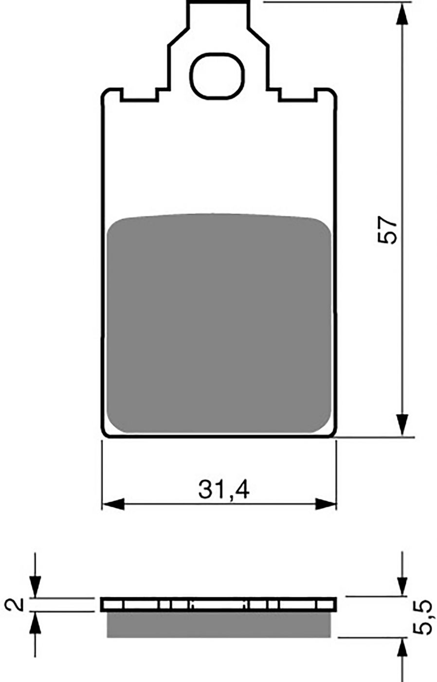 Goldfren Ad Brake Pads - 700115GA image