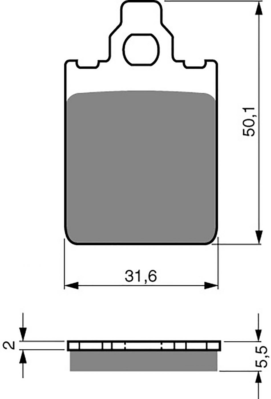 Goldfren Gp5 Brake Pads - 700118GG image