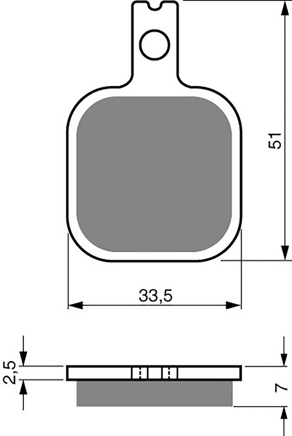 Goldfren Ad Brake Pads - 700119GA image