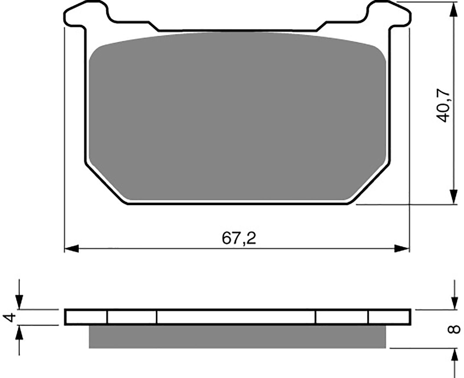 Goldfren Ad Brake Pads - 700127GA image