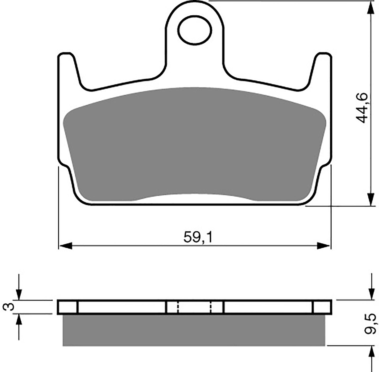 Goldfren Ad Brake Pads - 700131GA image