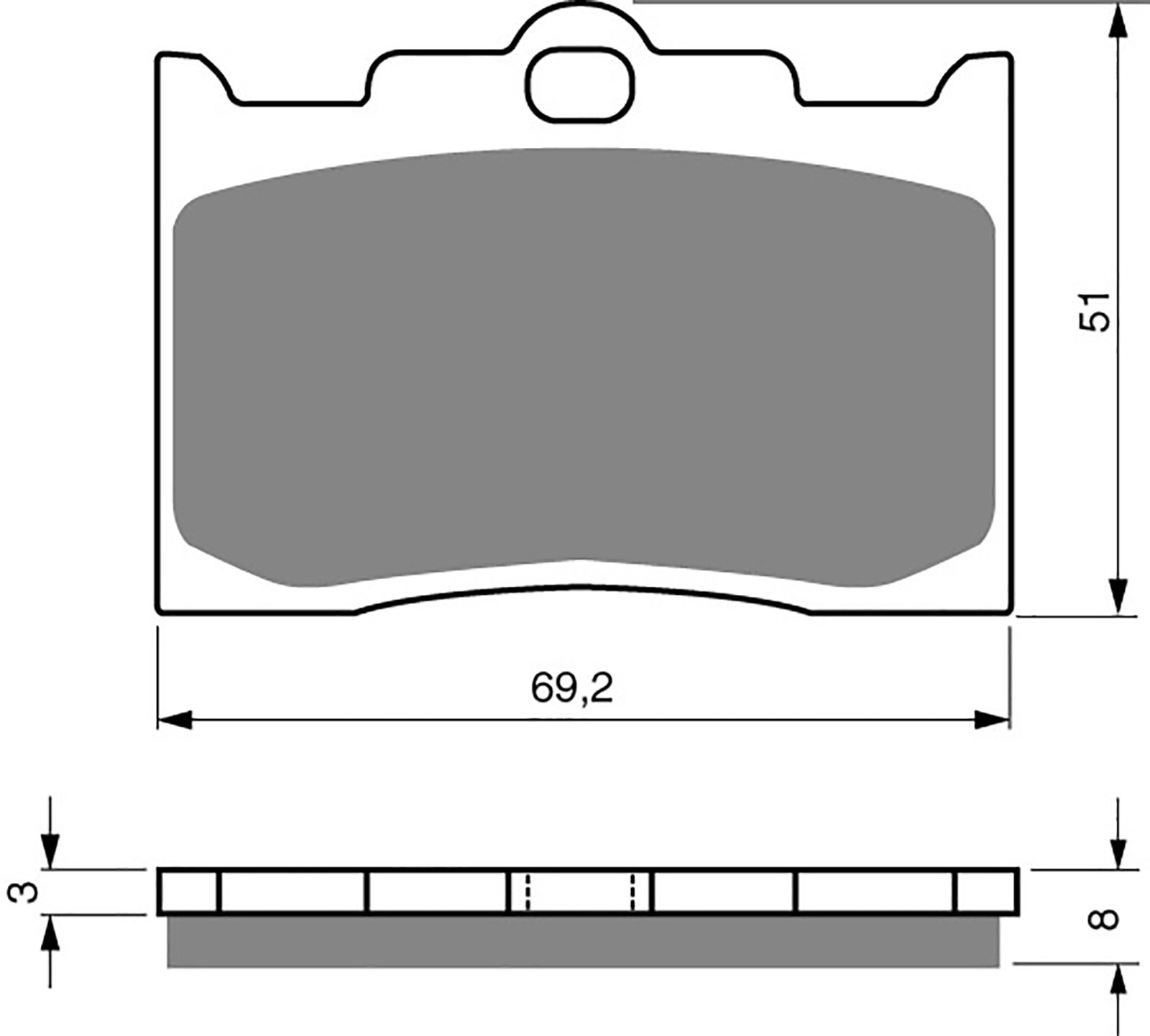 Goldfren Ad Brake Pads - 700132GA image