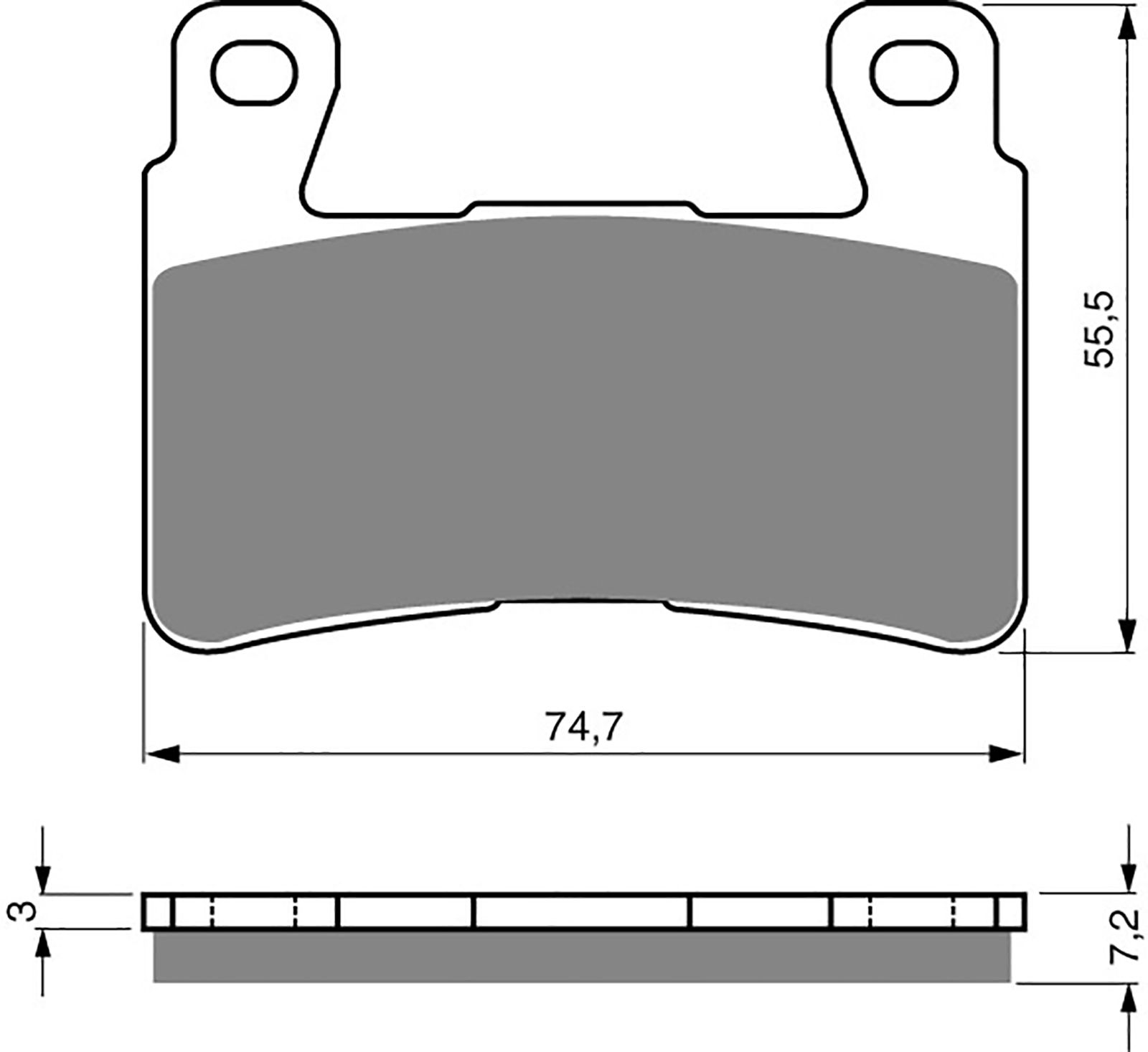 Goldfren Ad Brake Pads - 700134GA image