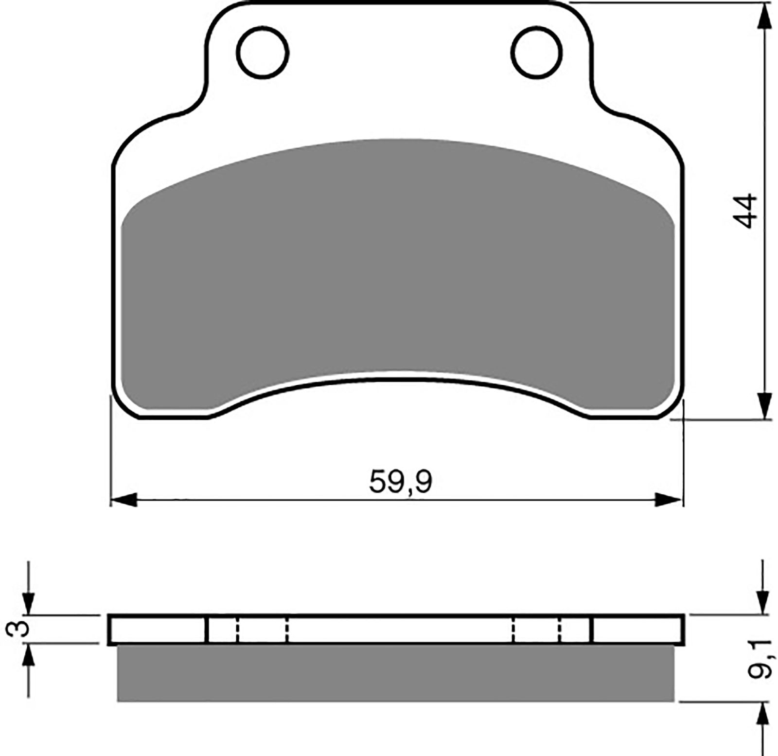 Goldfren Ad Brake Pads - 700136GA image