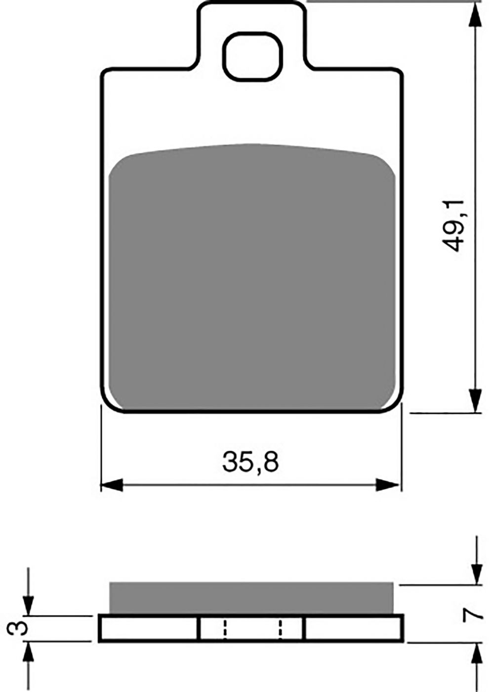 Goldfren Ad Brake Pads - 700137GA image