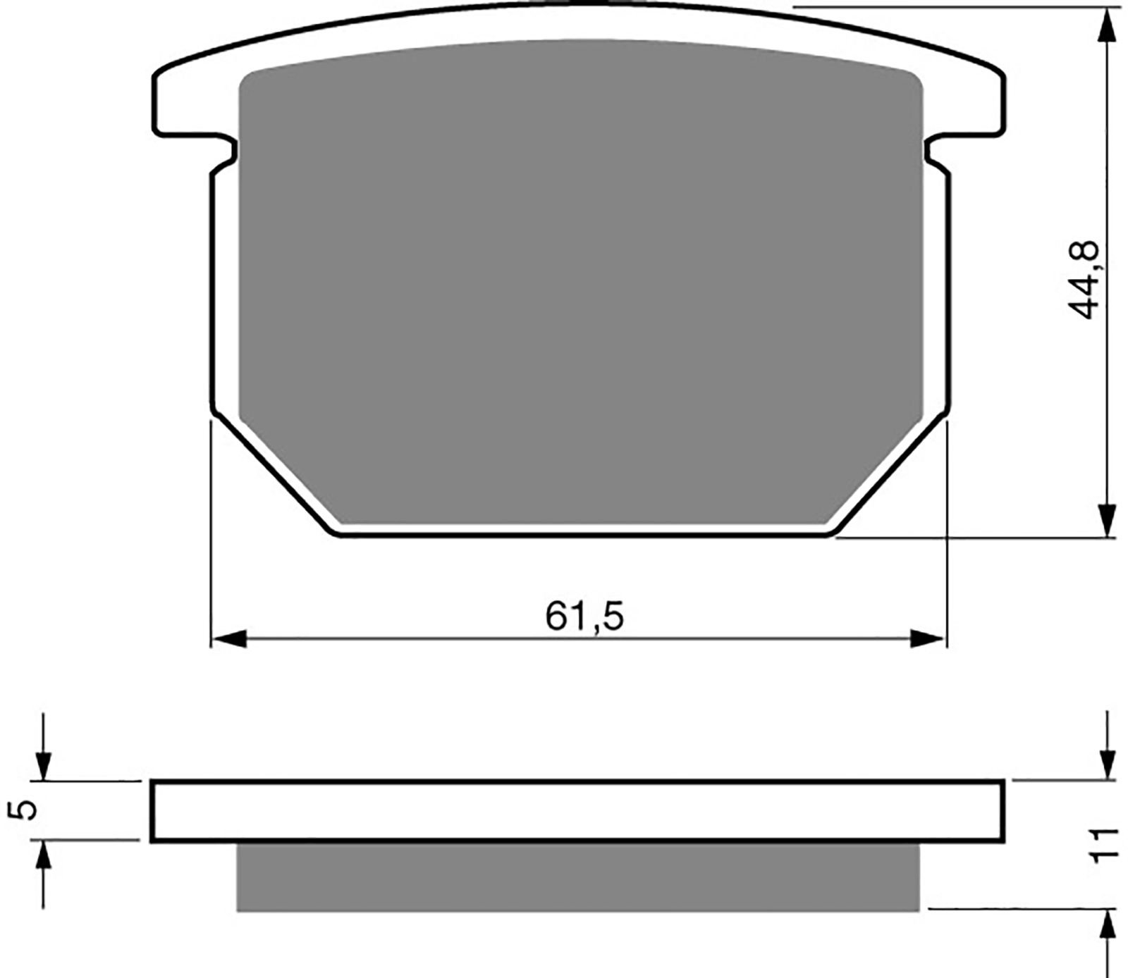 Goldfren Ad Brake Pads - 700138GA image