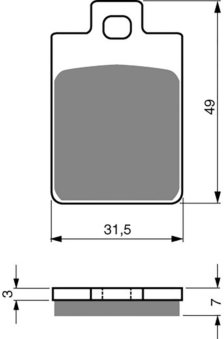 Goldfren Ad Brake Pads - 700142GA image