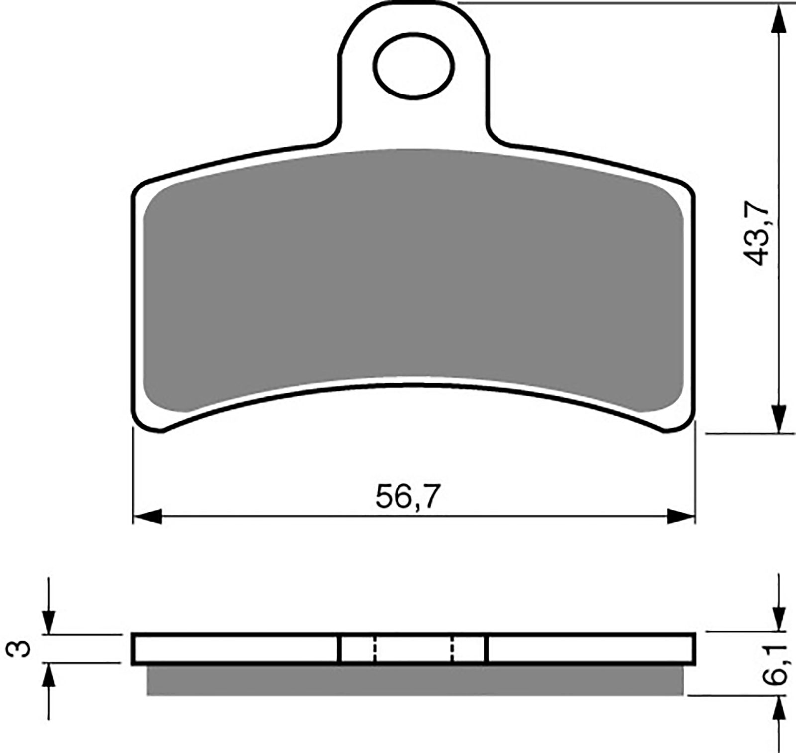 Goldfren Ad Brake Pads - 700143GA image