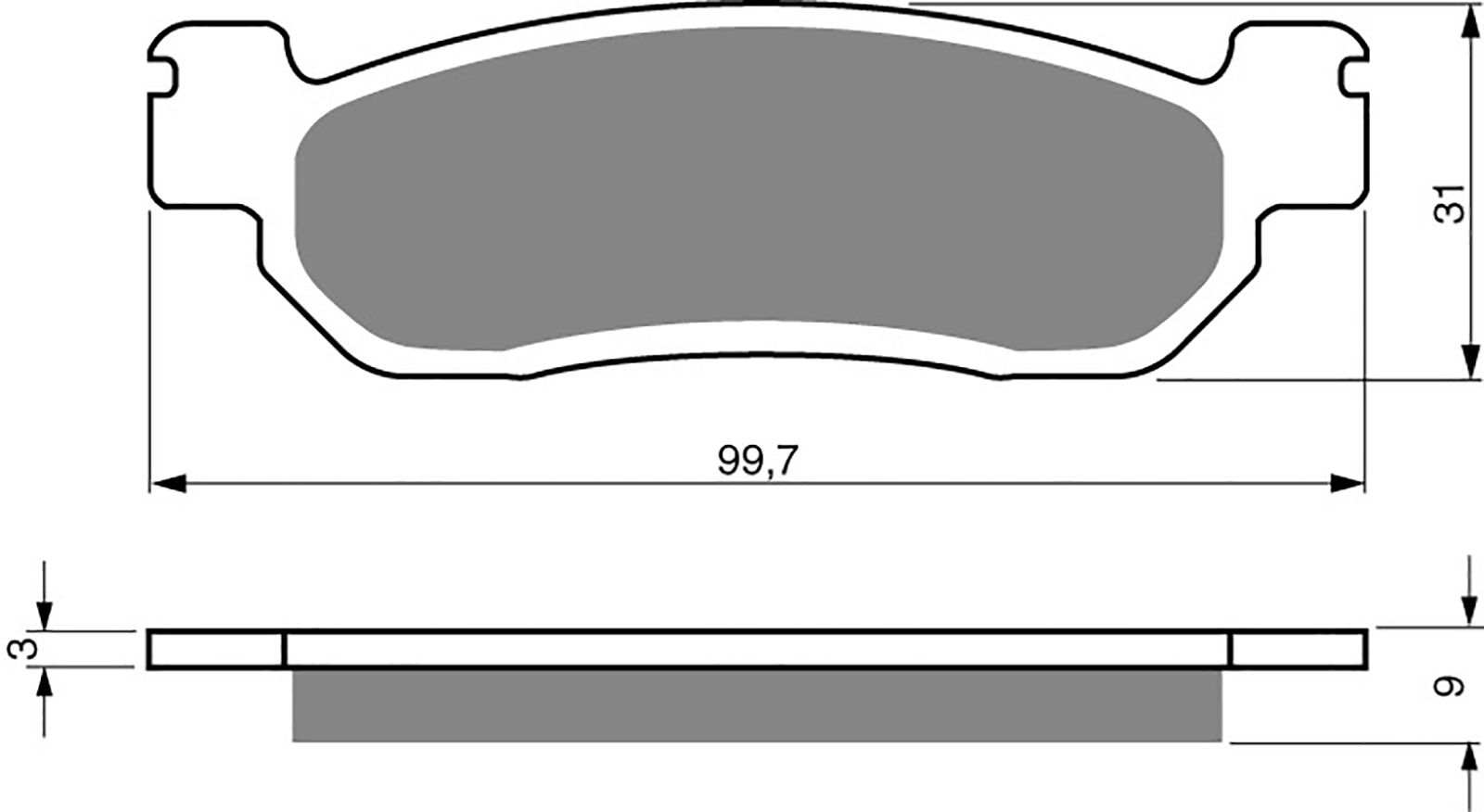 Goldfren Ad Brake Pads - 700146GA image