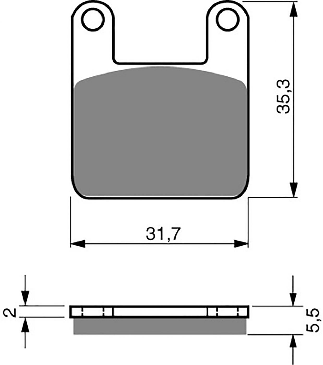 Goldfren Ad Brake Pads - 700153GA image