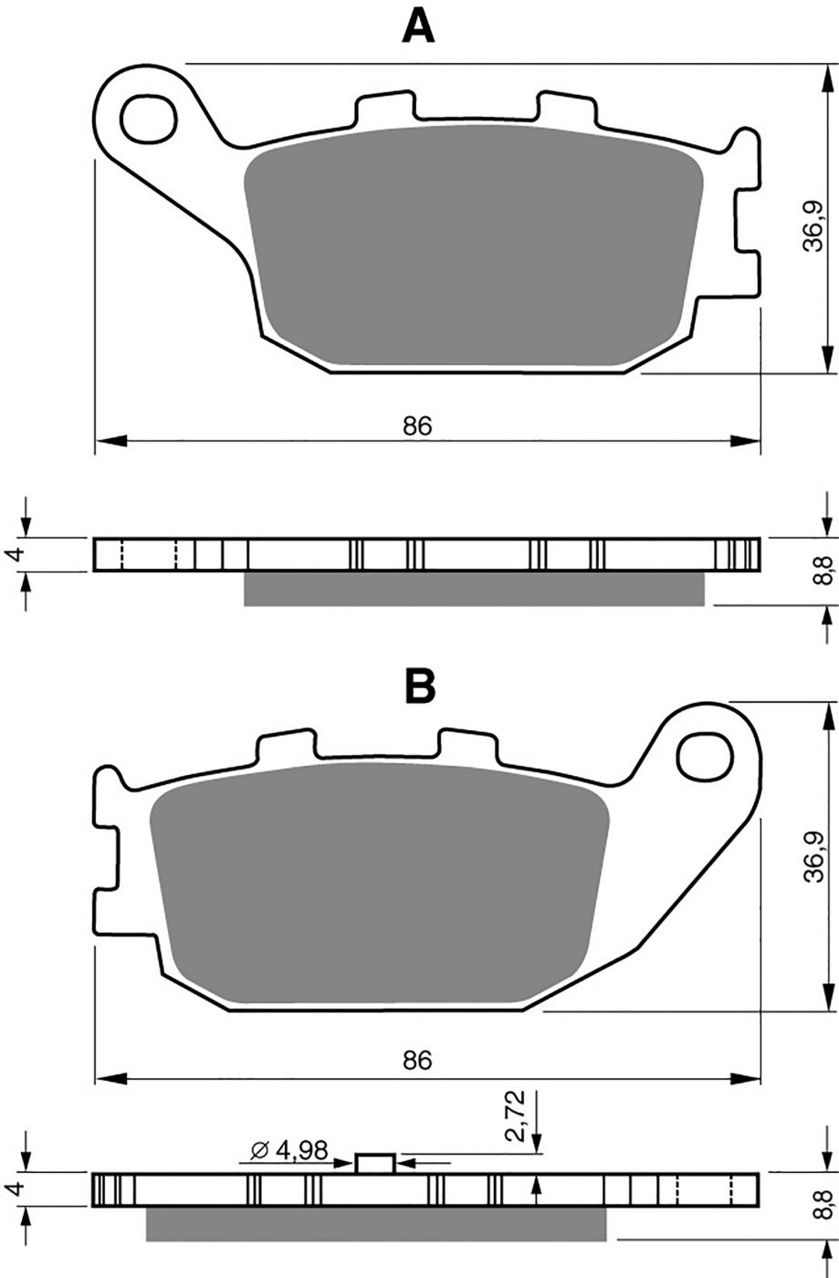 Goldfren Ad Brake Pads - 700155GA image