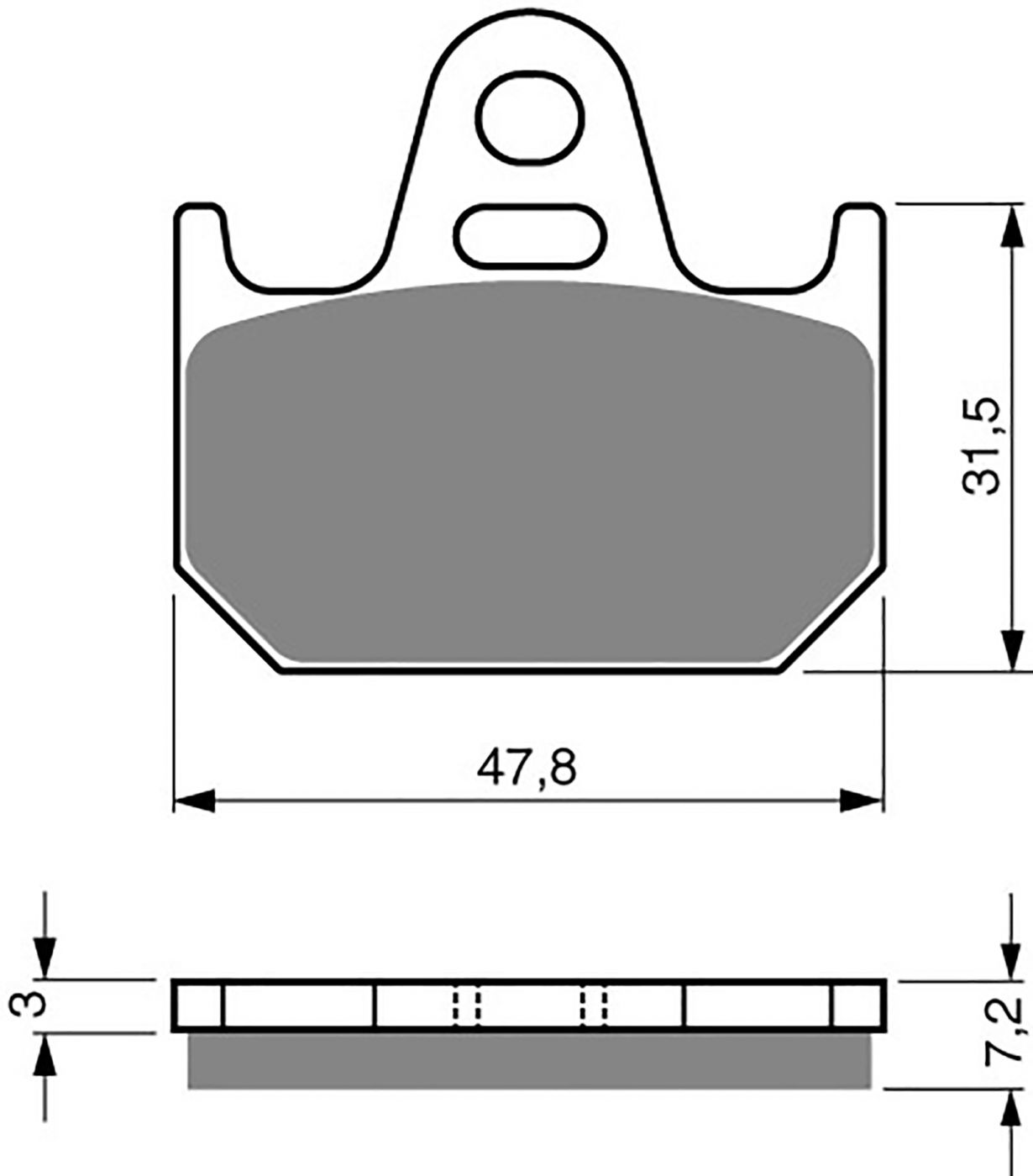 Goldfren Ad Brake Pads - 700158GA image