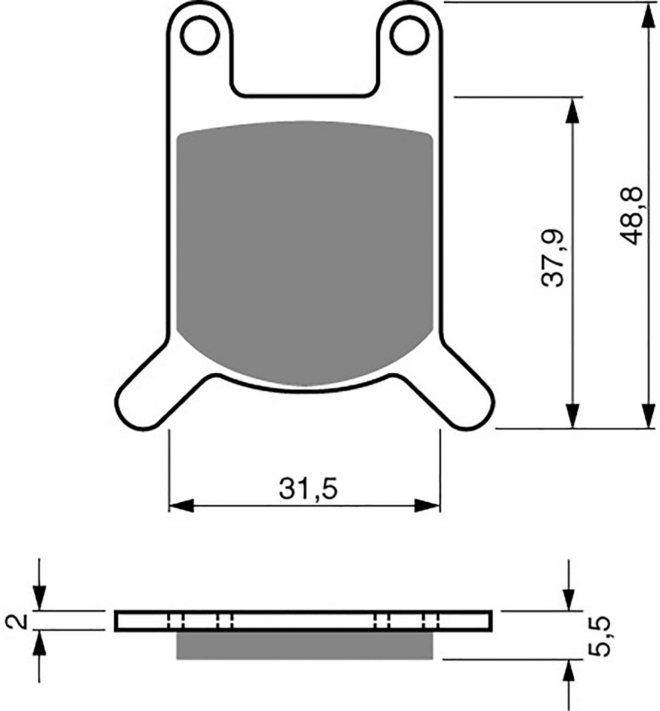 Goldfren Ad Brake Pads - 700159GA image