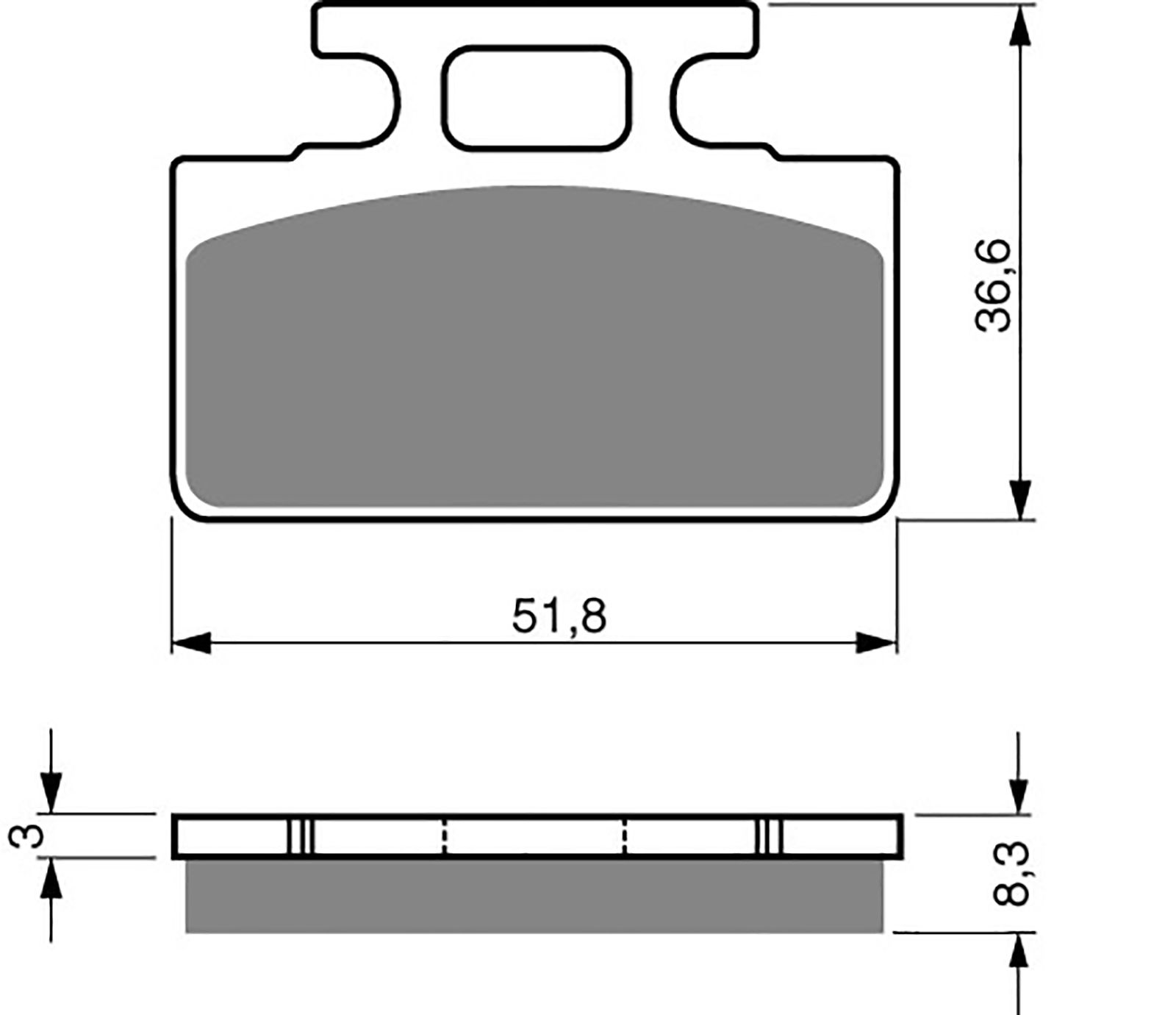 Goldfren Ad Brake Pads - 700161GA image