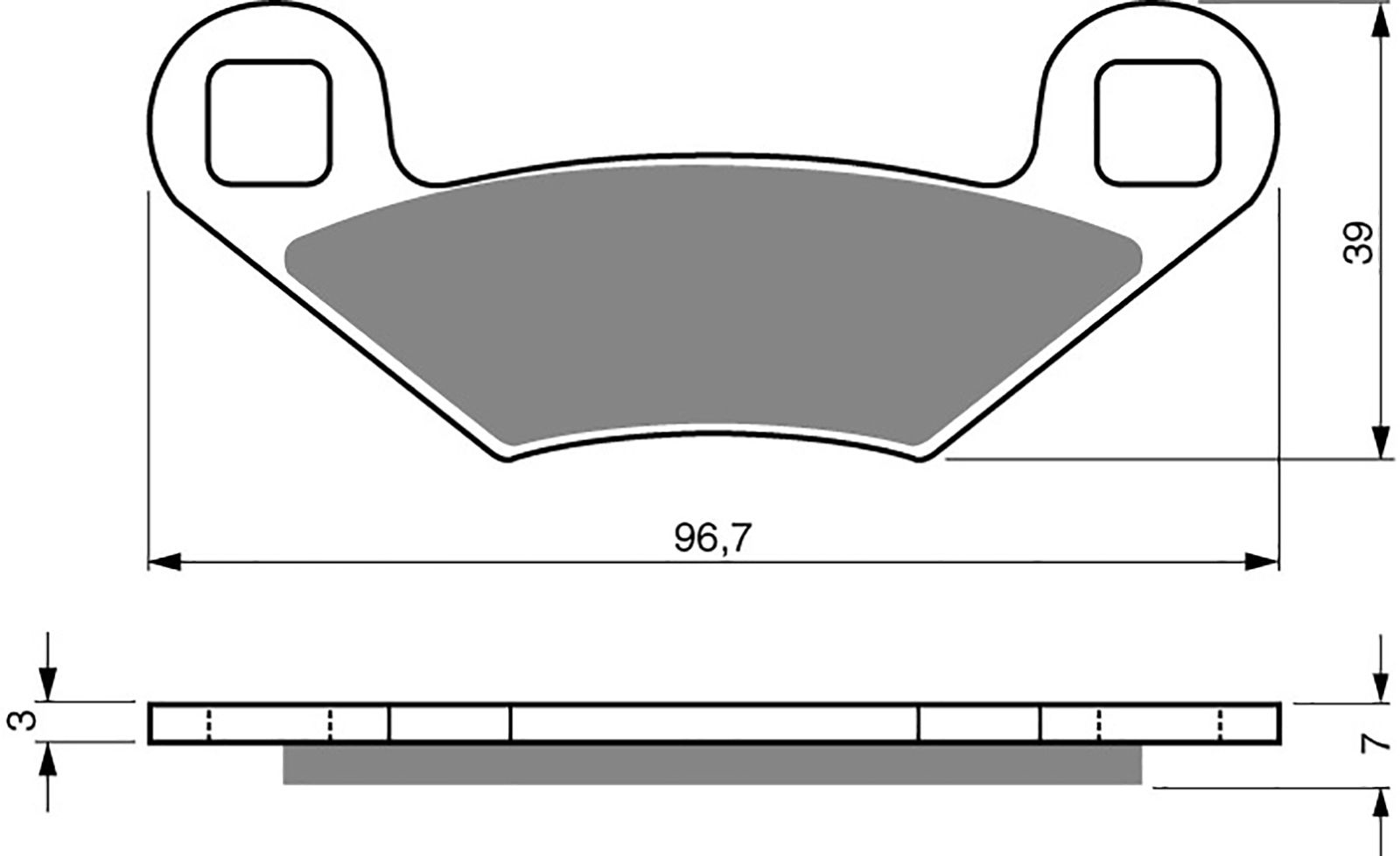 Goldfren Ad Brake Pads - 700162GA image