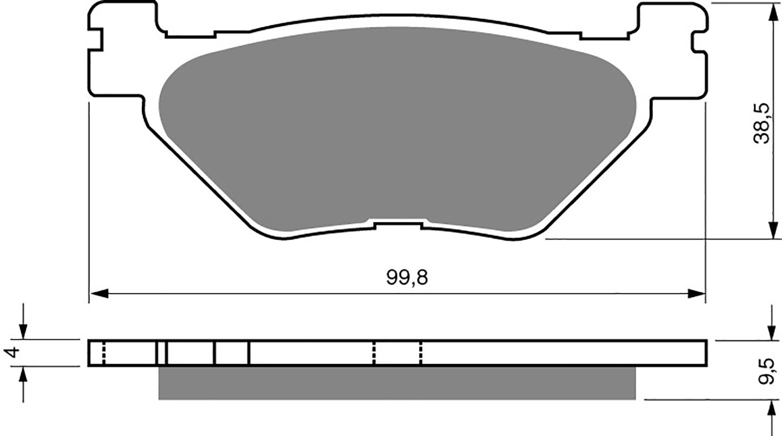 Goldfren Ad Brake Pads - 700165GA image