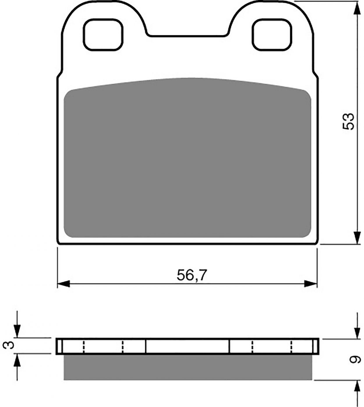 Goldfren Ad Brake Pads - 700166GA image