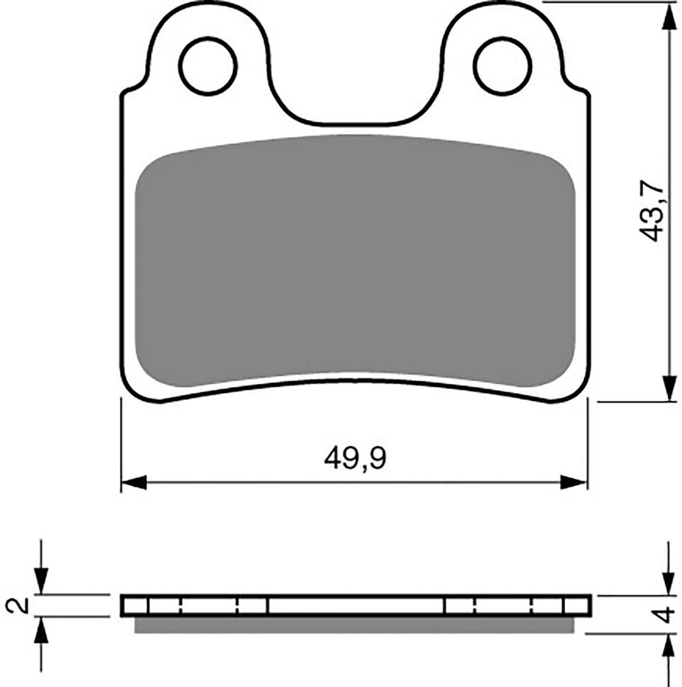 Goldfren Ad Brake Pads - 700168GA image