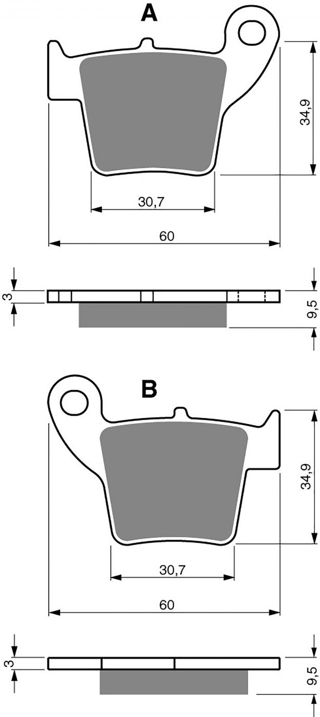 Goldfren Ad Brake Pads - 700176GA image