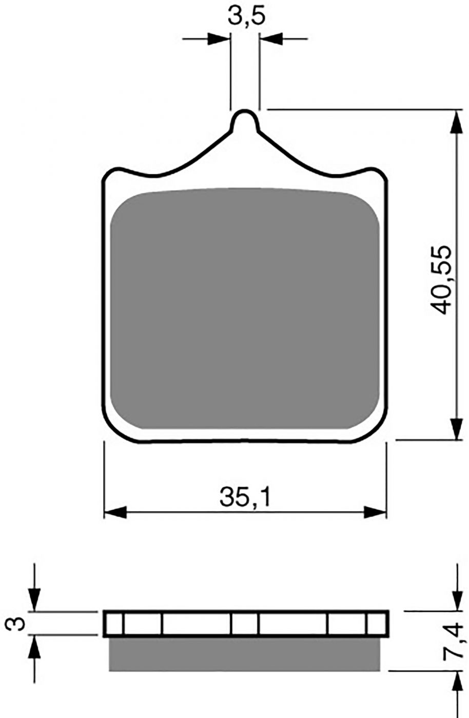 Goldfren Ad Brake Pads - 700177GA image