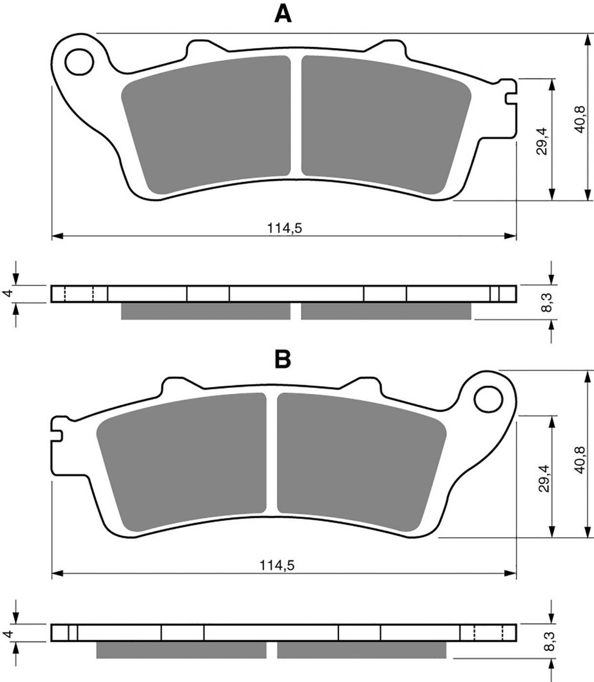 Goldfren S33 Brake Pads - 700178GS image