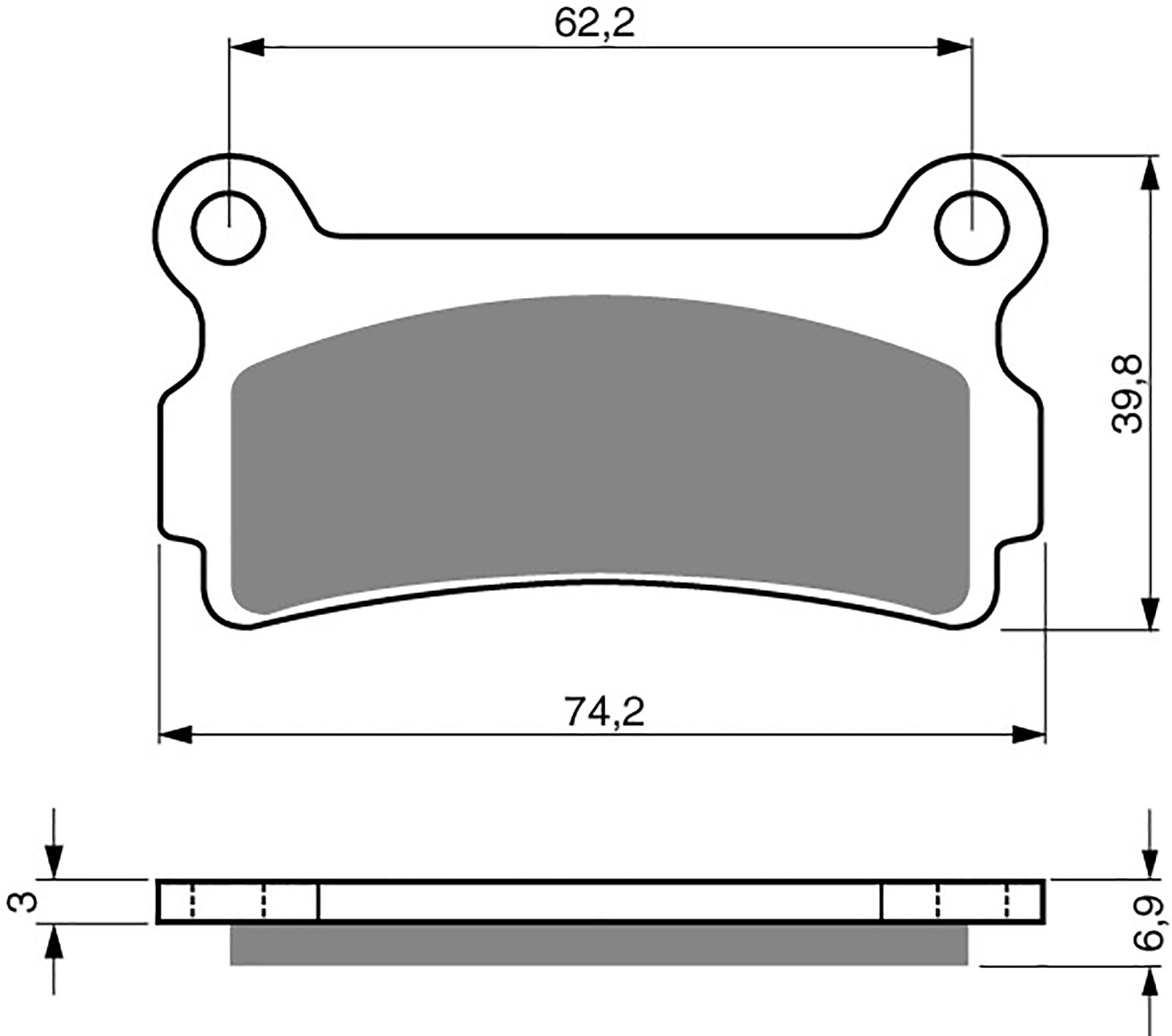 Goldfren Ad Brake Pads - 700180GA image