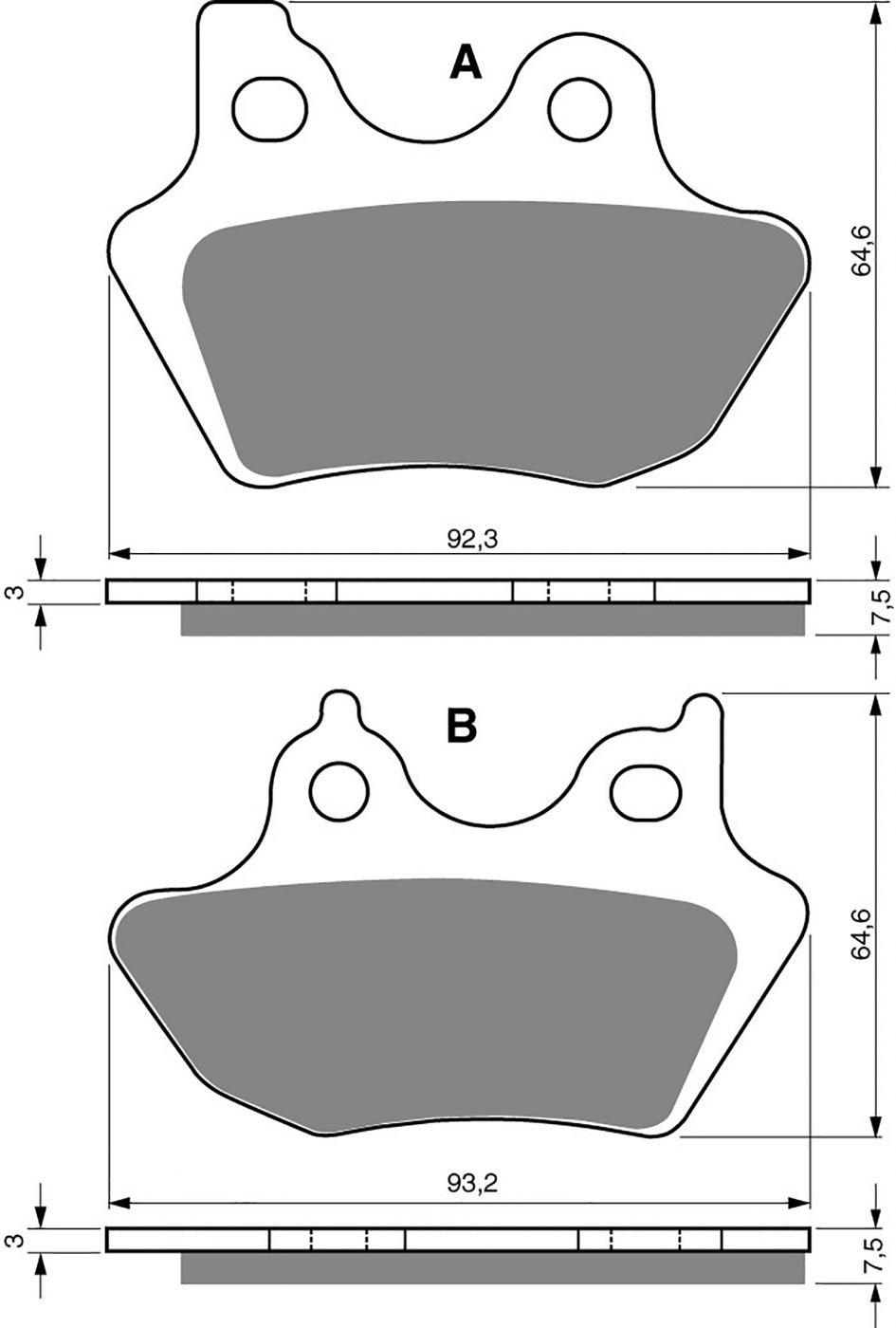 Goldfren Ad Brake Pads - 700181GA image