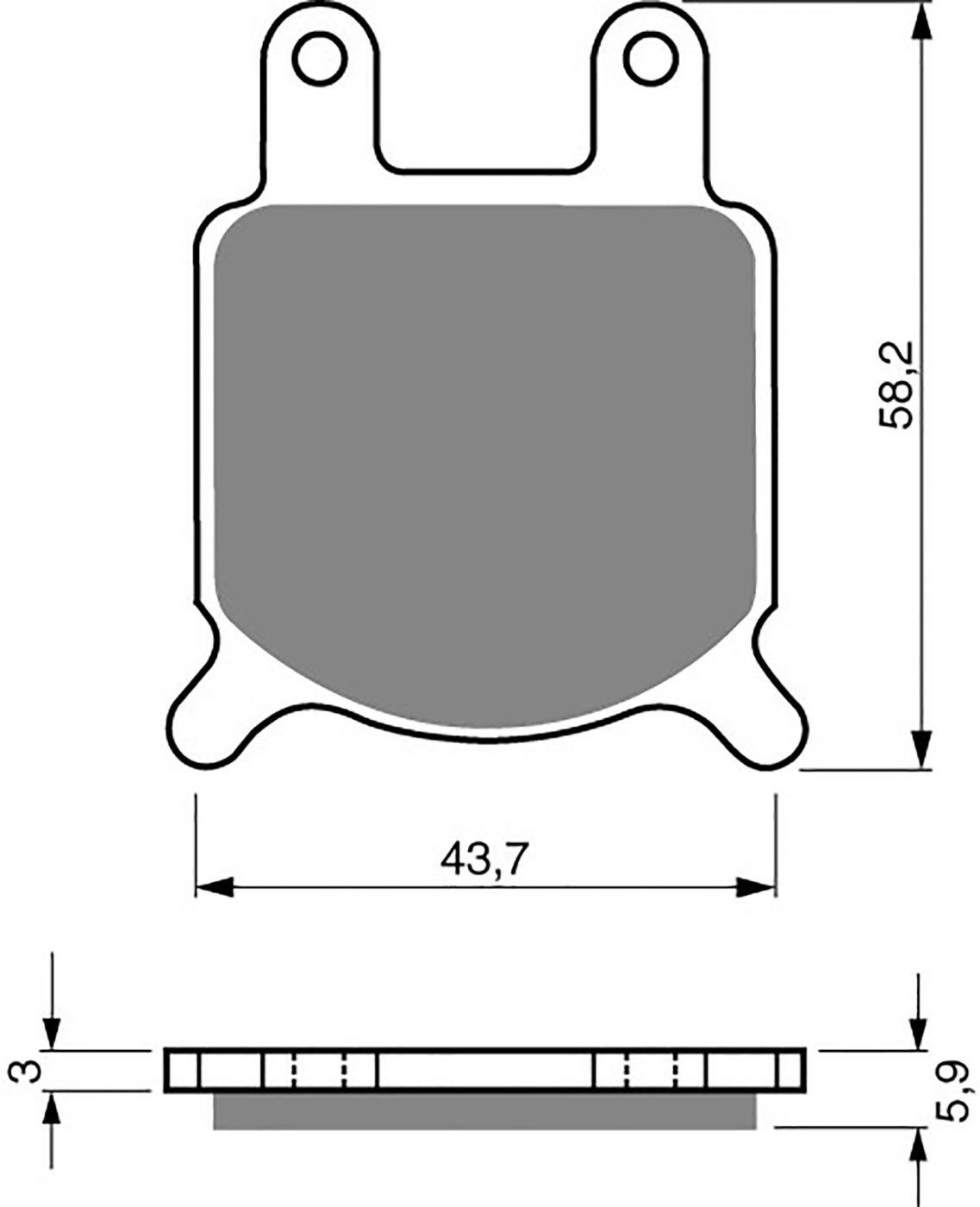 Goldfren Ad Brake Pads - 700184GA image