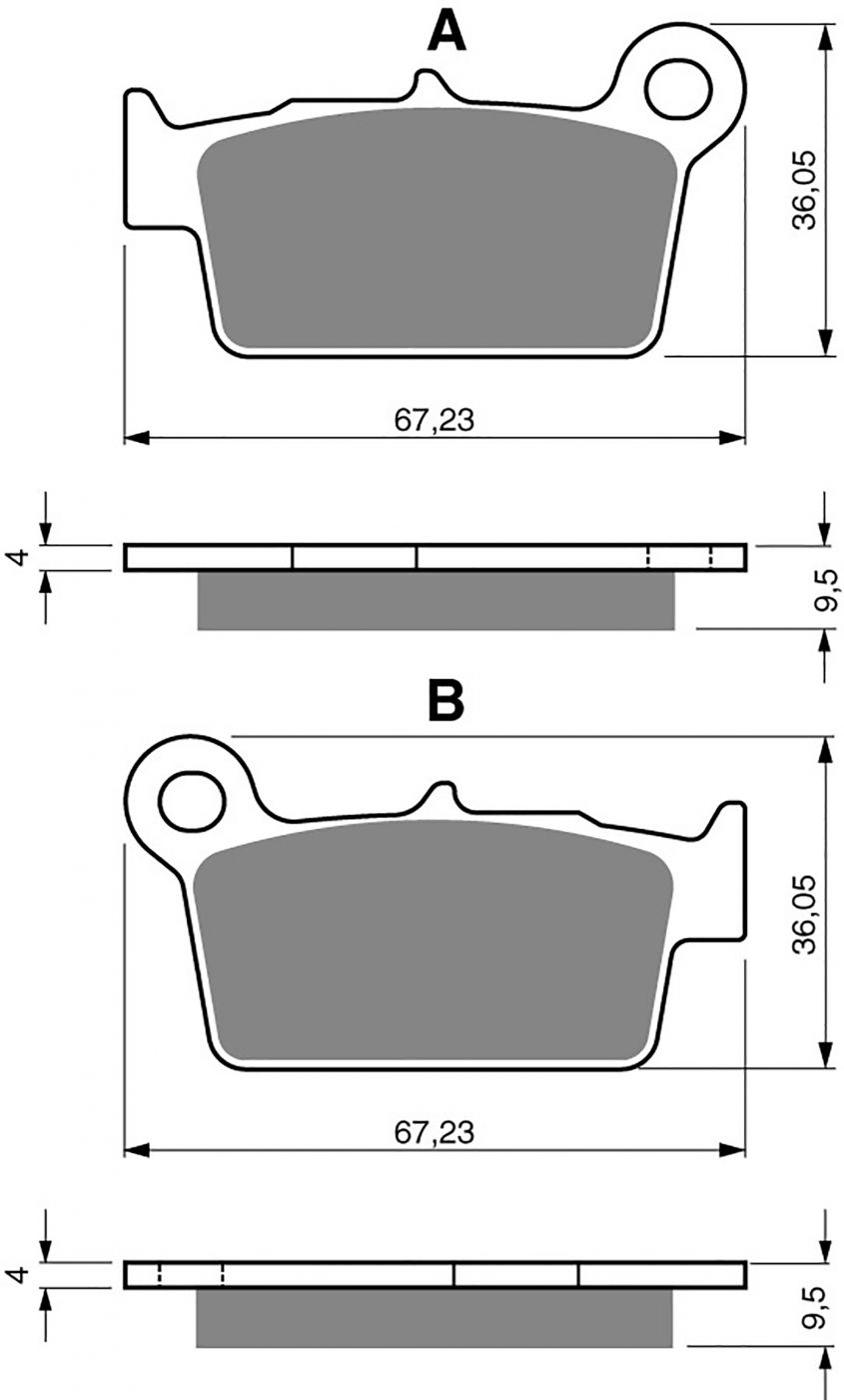 Goldfren Ad Brake Pads - 700187GA image