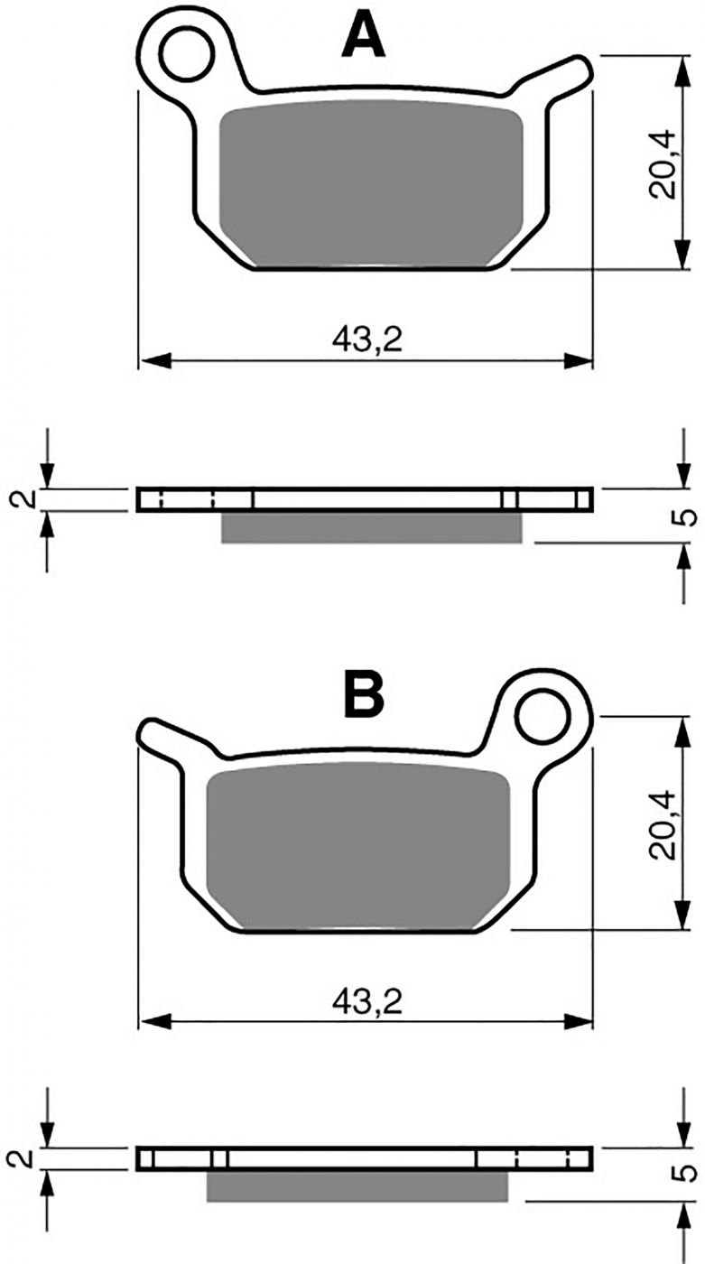 Goldfren Ad Brake Pads - 700190GA image