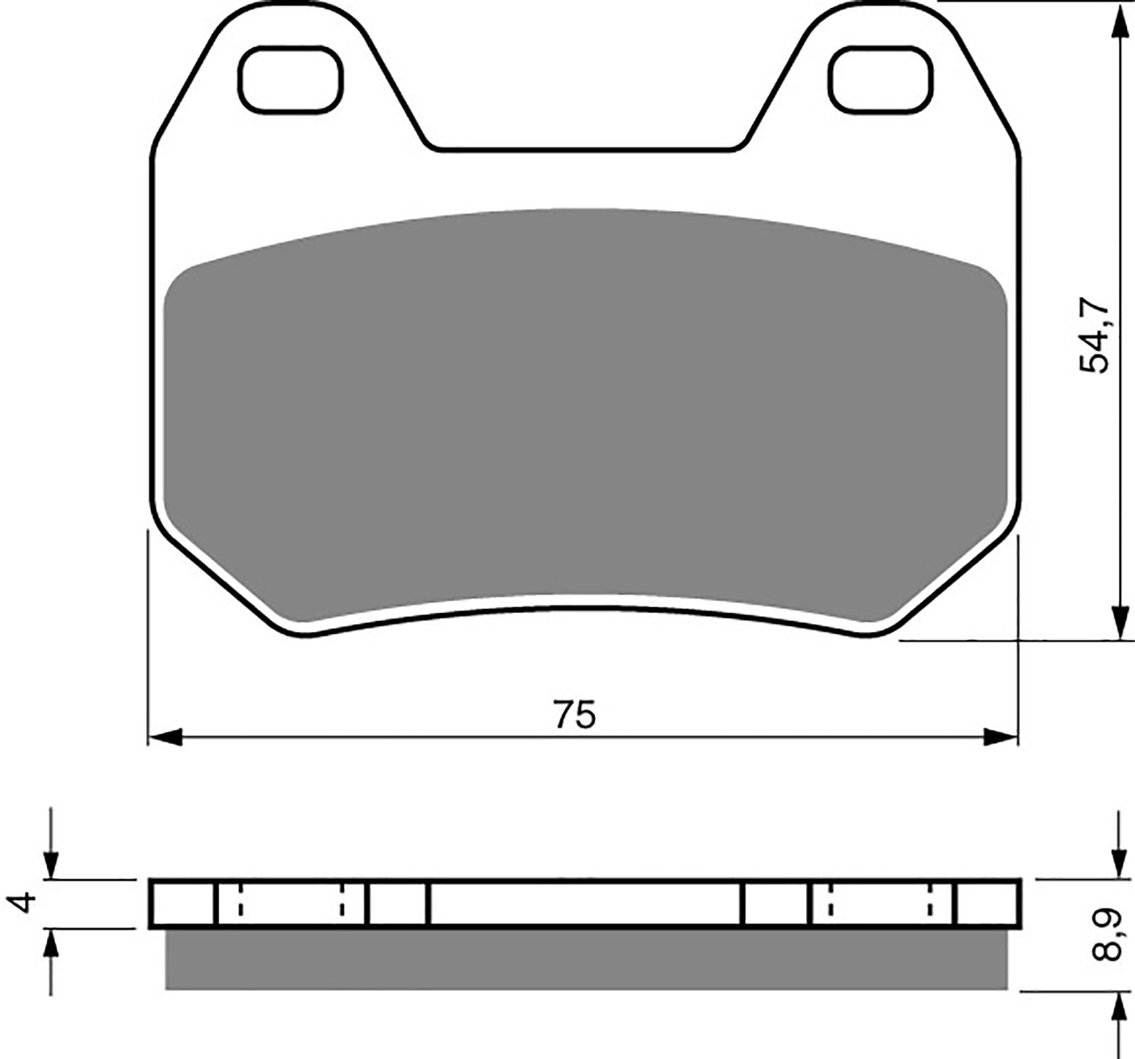 Goldfren Ad Brake Pads - 700195GA image