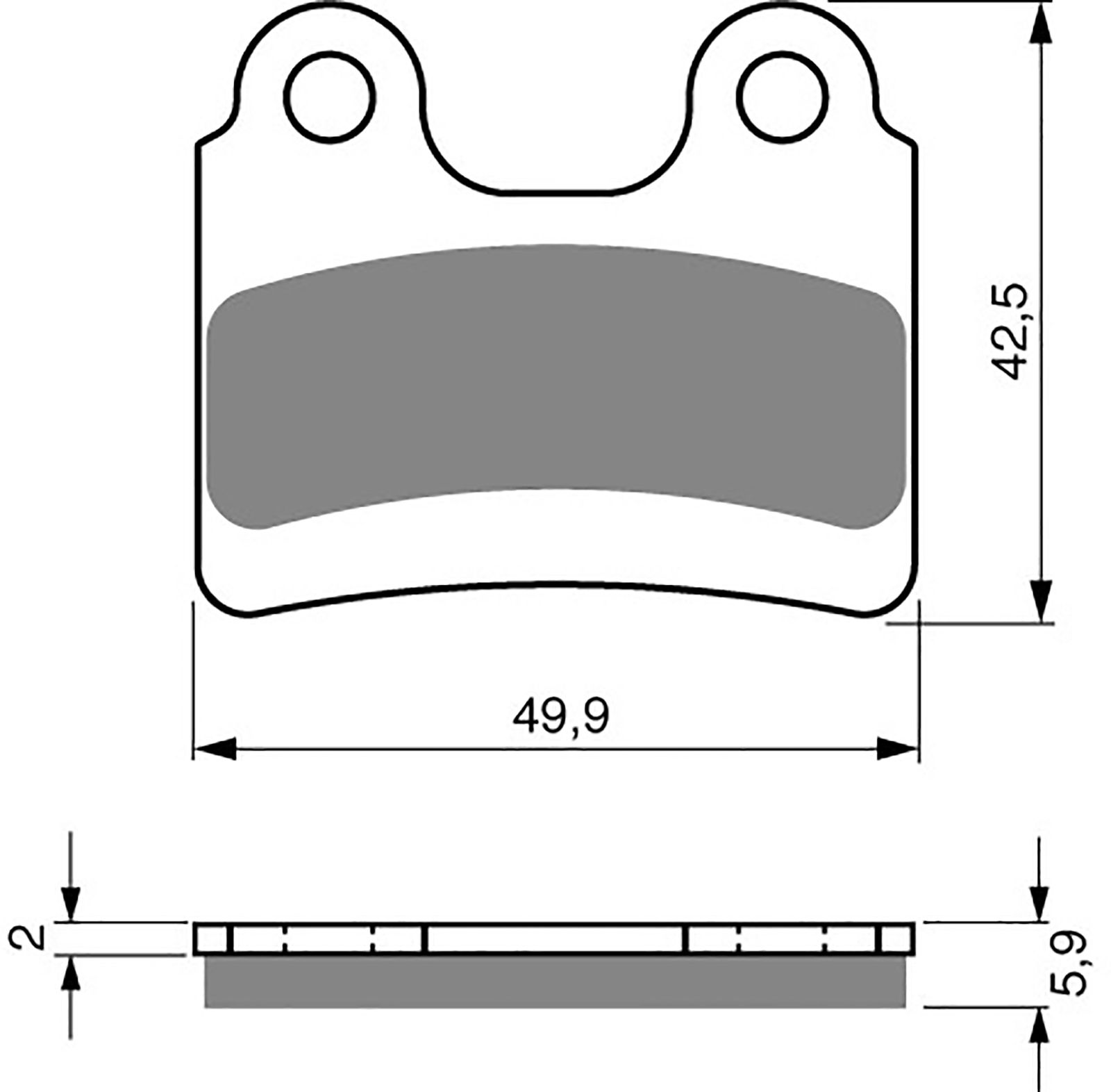 Goldfren Ad Brake Pads - 700198GA image