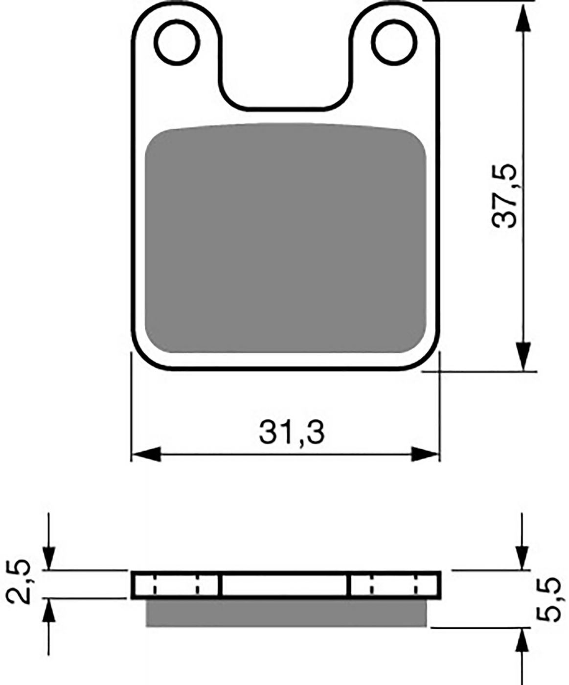 Goldfren Ad Brake Pads - 700201GA image