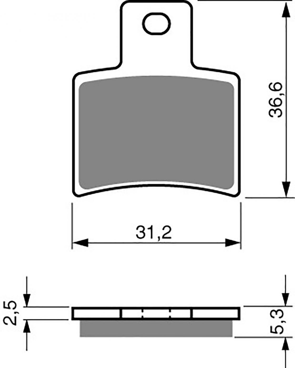 Goldfren Ad Brake Pads - 700202GA image