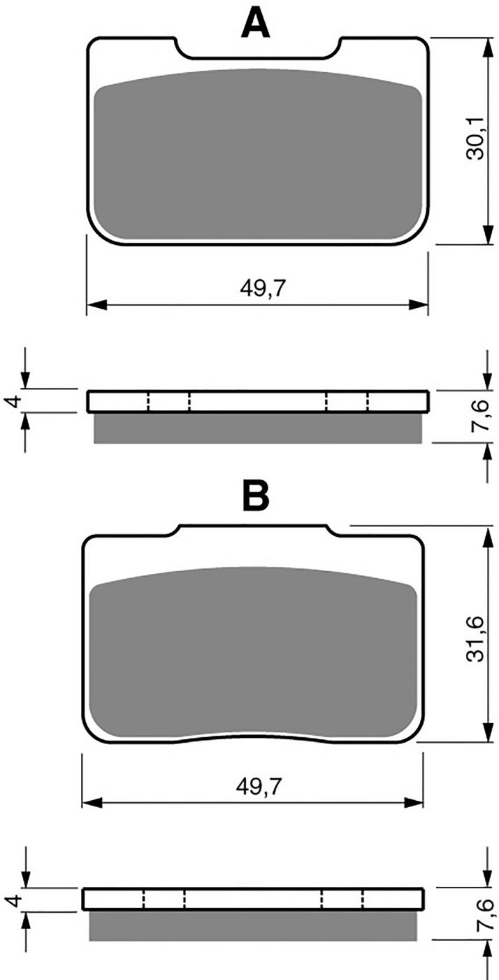 Goldfren Ad Brake Pads - 700203GA image