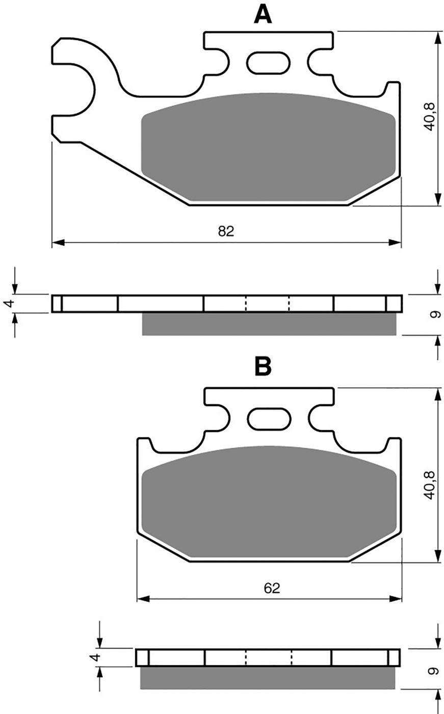 Goldfren Ad Brake Pads - 700205GA image