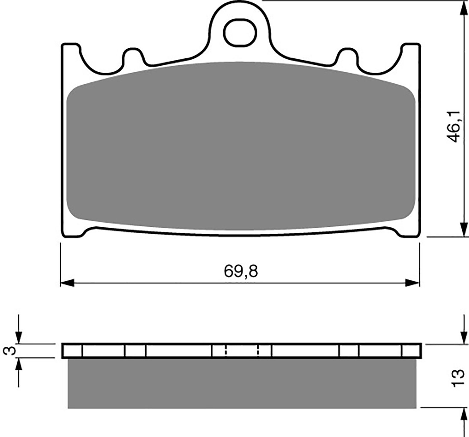 Goldfren Ad Brake Pads - 700206GA image