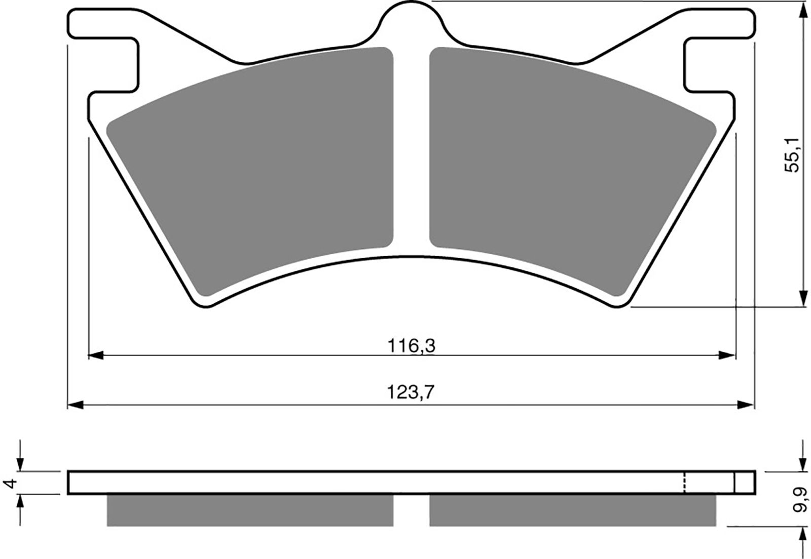 Goldfren Ad Brake Pads - 700208GA image