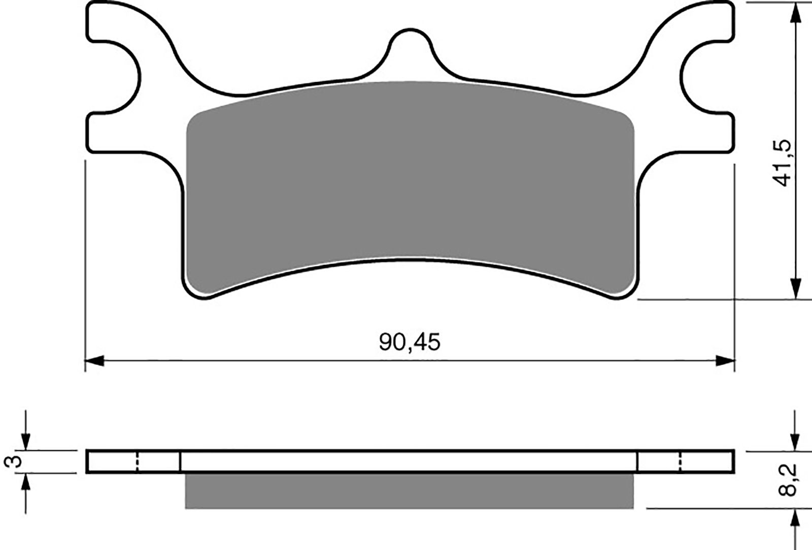 Goldfren Ad Brake Pads - 700209GA image