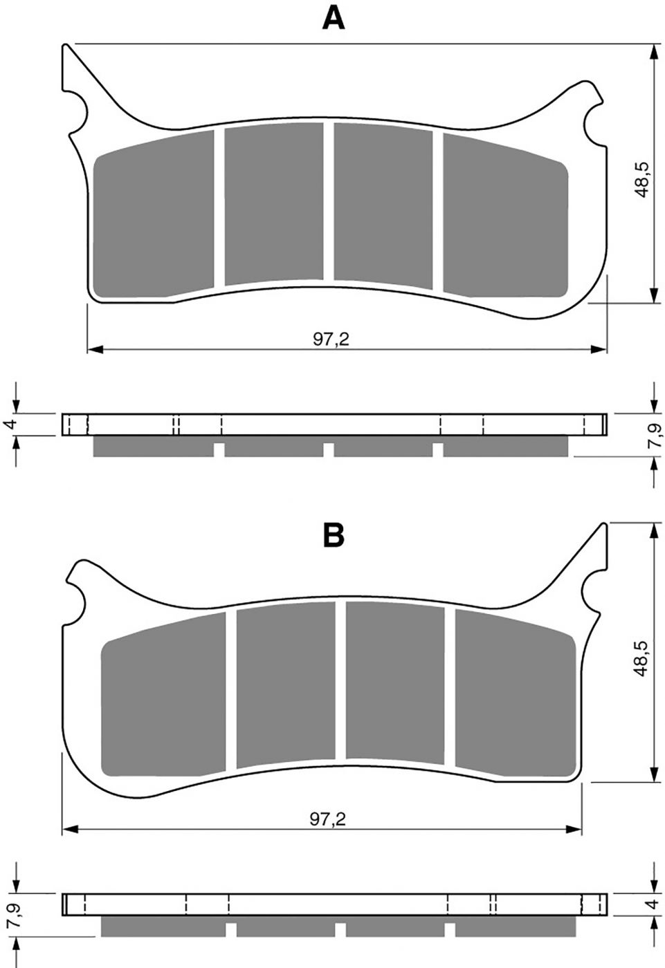 Goldfren Ad Brake Pads - 700212GA image