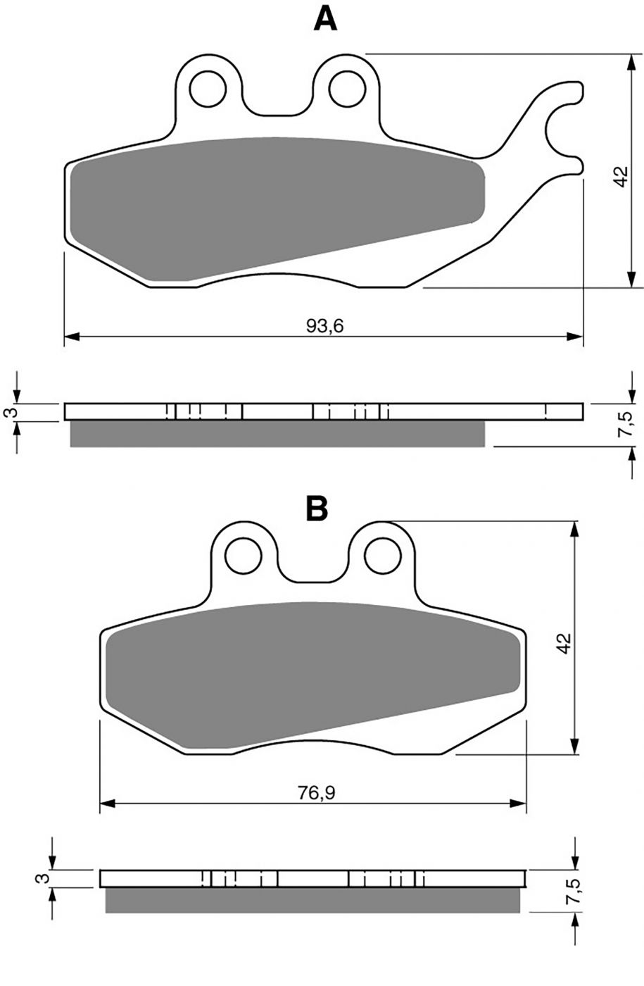 Goldfren Ad Brake Pads - 700215GA image