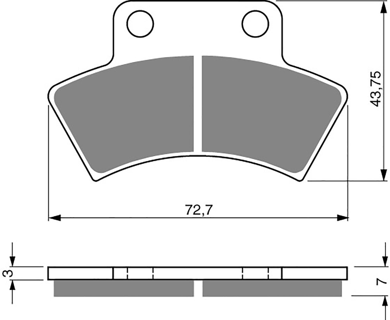 Goldfren Ad Brake Pads - 700216GA image