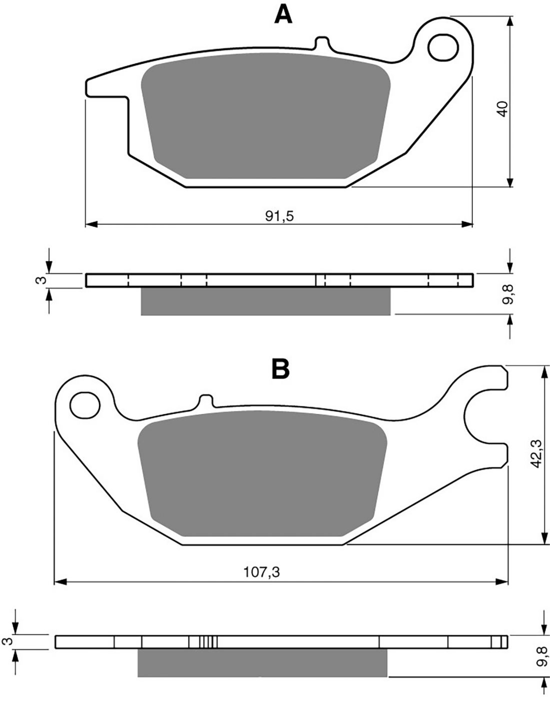 Goldfren Ad Brake Pads - 700221GA image