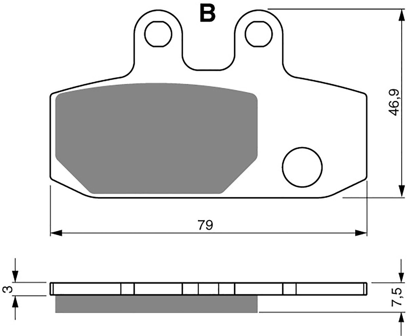 Goldfren Ad Brake Pads - 700223GA image