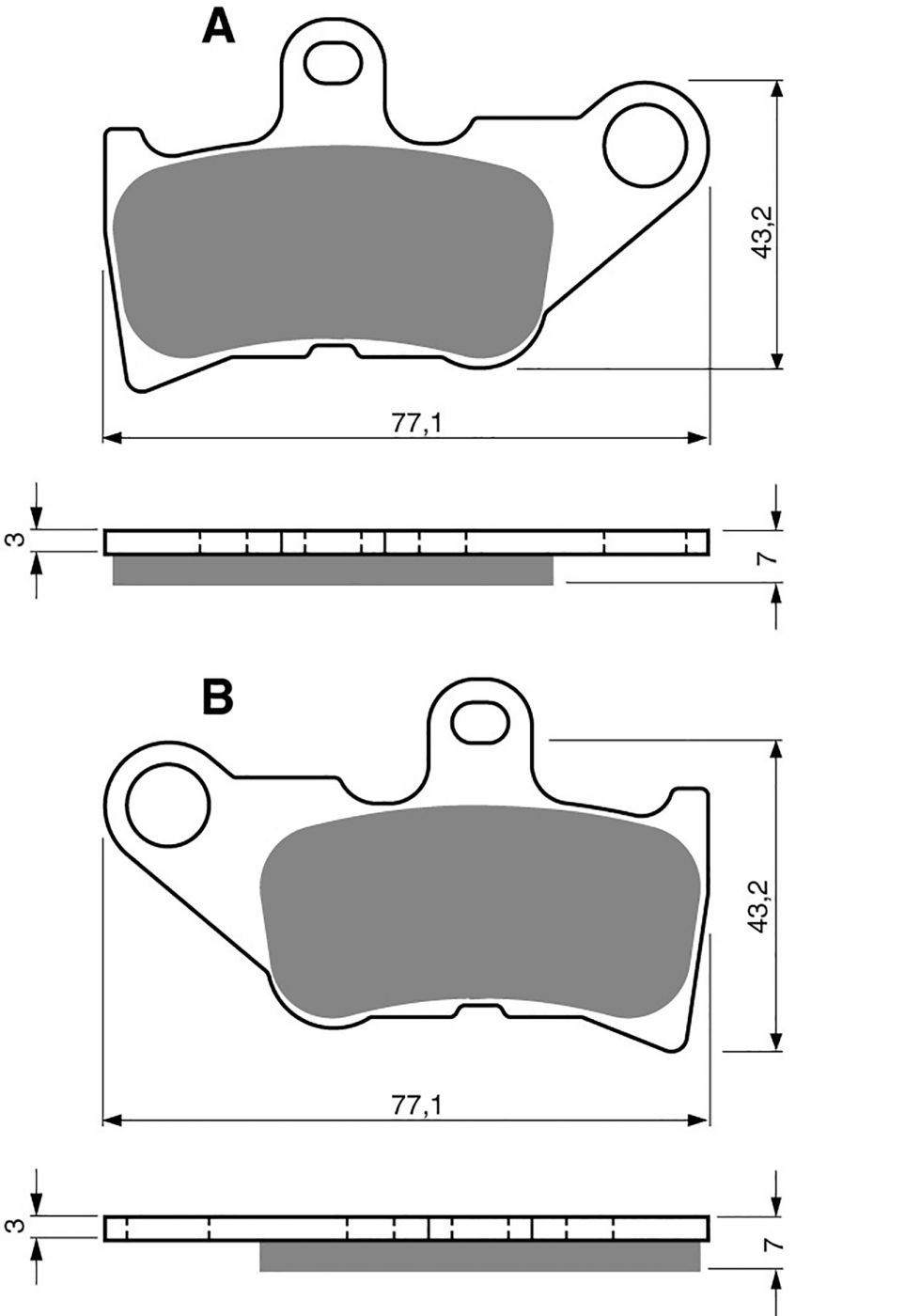 Goldfren Ad Brake Pads - 700224GA image