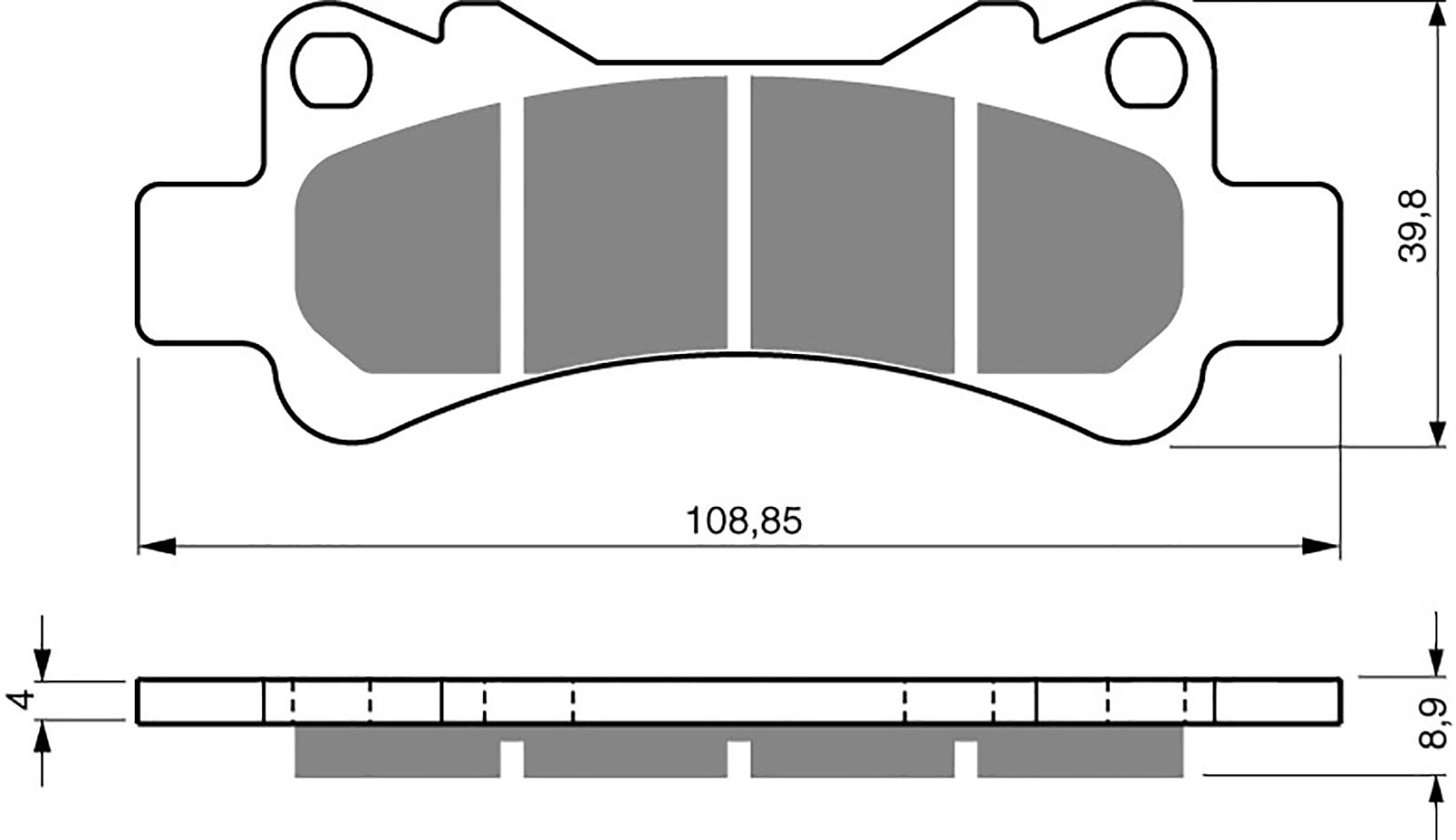 Goldfren Ad Brake Pads - 700229GA image