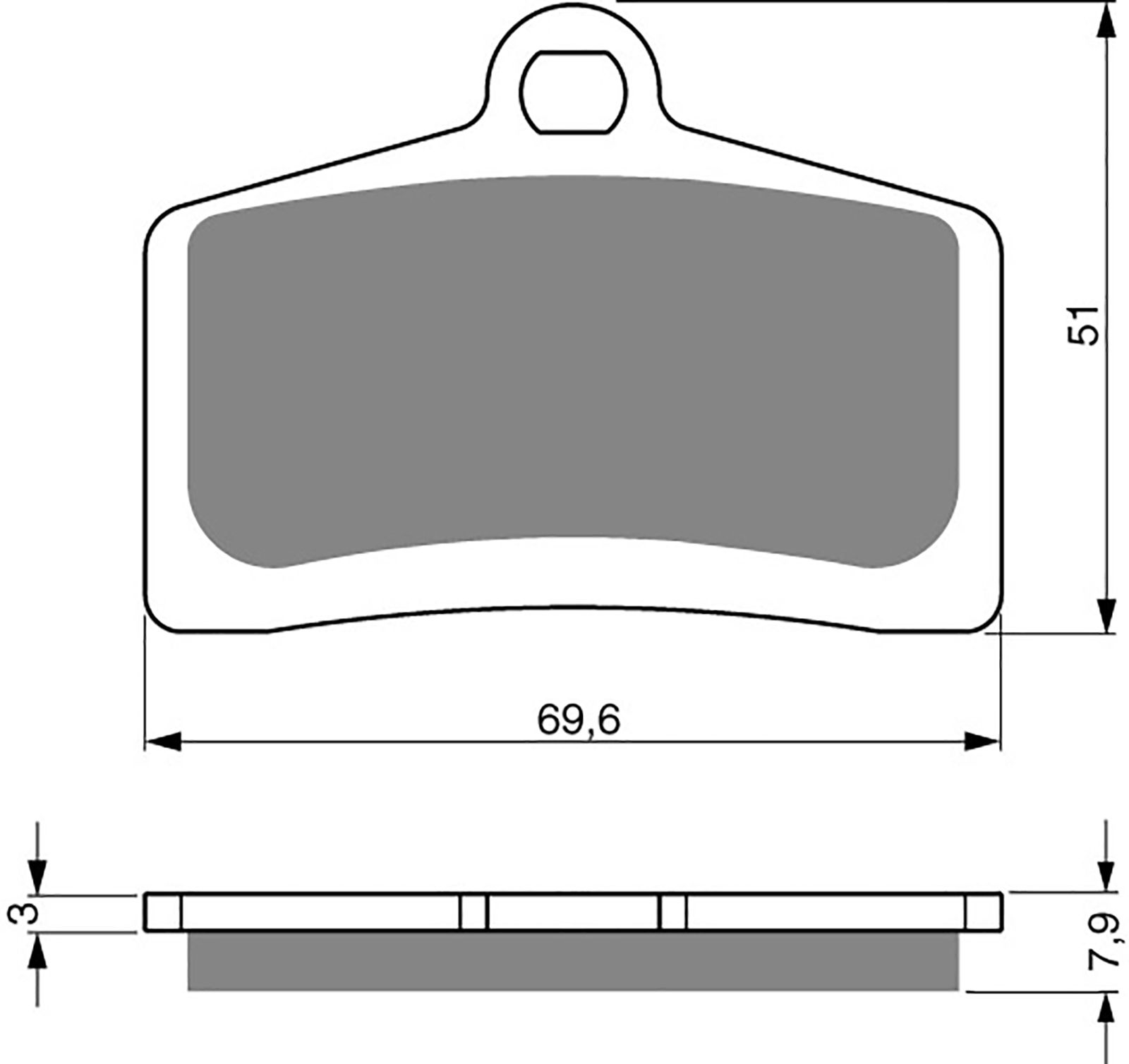 Goldfren Ad Brake Pads - 700233GA image