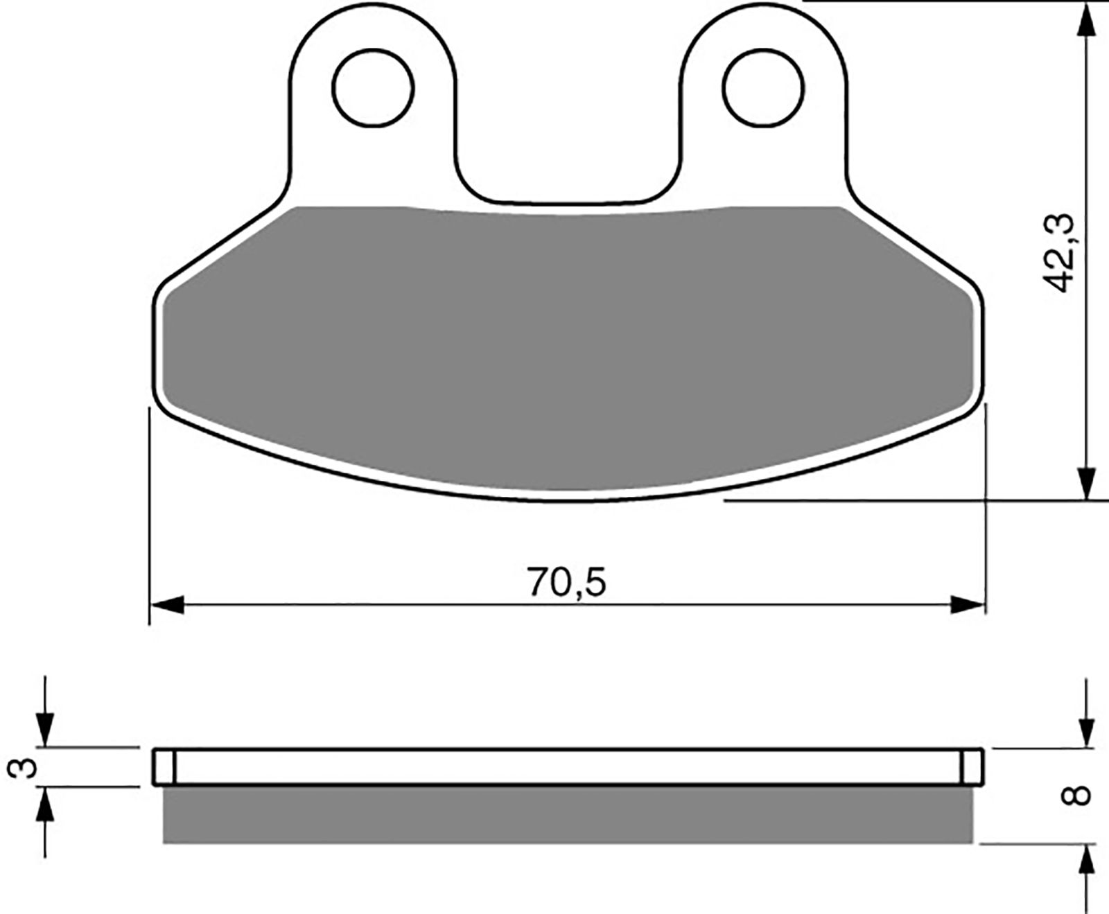 Goldfren Ad Brake Pads - 700234GA image