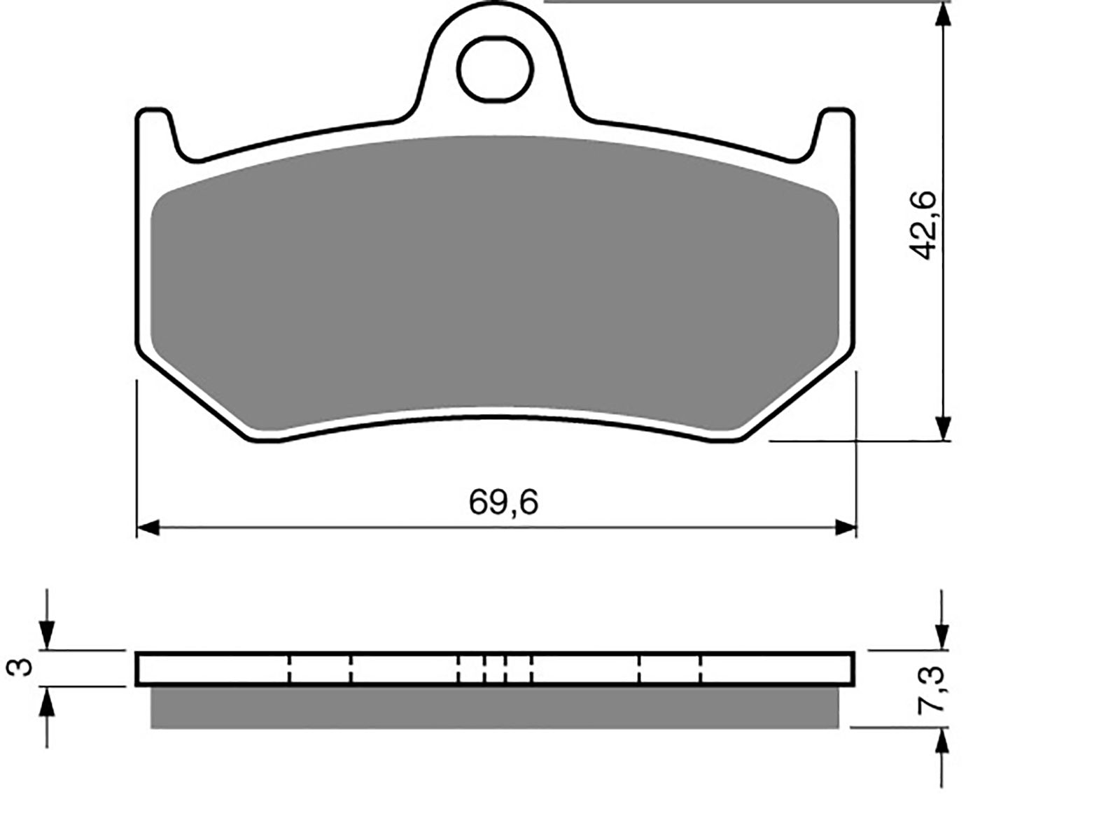 Goldfren Ad Brake Pads - 700235GA image